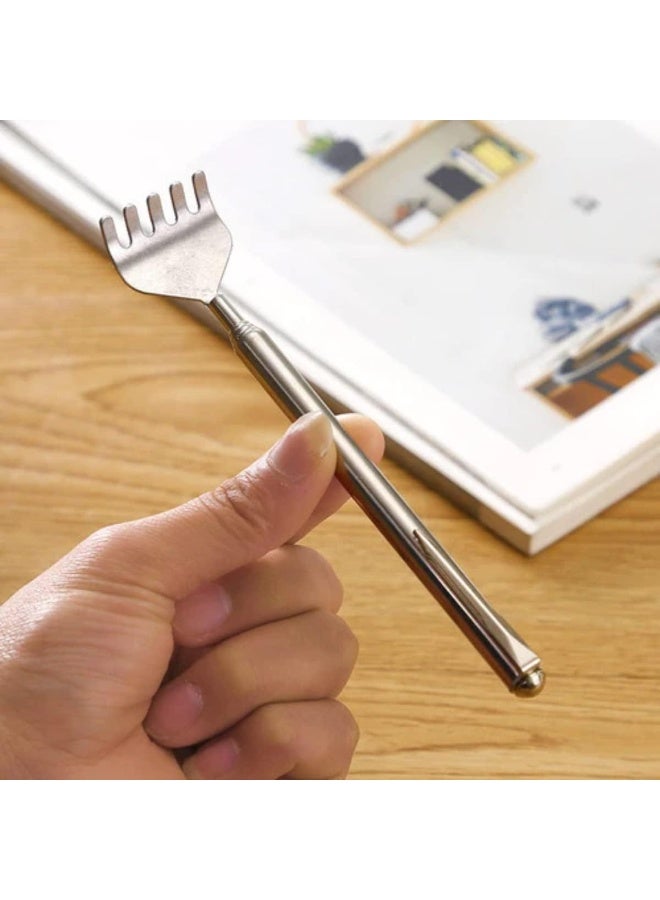 Extendable Stainless Steel Back Scratcher – Manual Metal Back Scratching Tool with Handle - Image 5